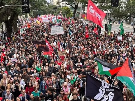 Repúdio aos crimes hediondos de Israel reúne multidão em São Paulo