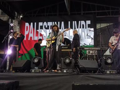 “Inadmissível em uma democracia”, diz vocalista após Prefeitura de SP censurar apoio à Palestina