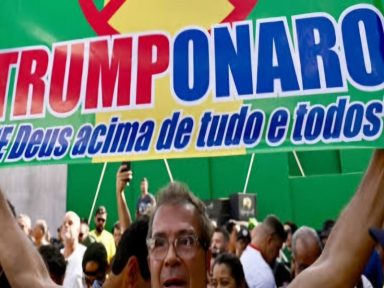 Bolsonaro promove motociata contra o Brasil e em apoio a Trump