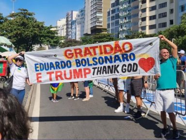 Traição à Pátria: atos bolsonaristas agradecem aos EUA por agressão ao Brasil
