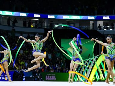 É prata! Brasil conquista medalha inédita no Mundial de Ginástica Rítmica