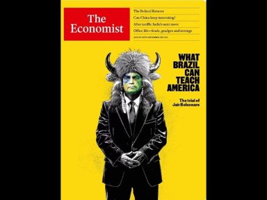 The Economist diz que Brasil dá “lição de democracia” aos EUA ao julgar Bolsonaro