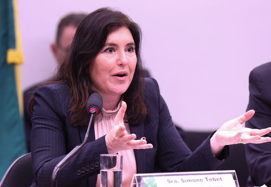 Simone Tebet defende CPI para investigar o conluio entre Banco Master e bolsonaristas